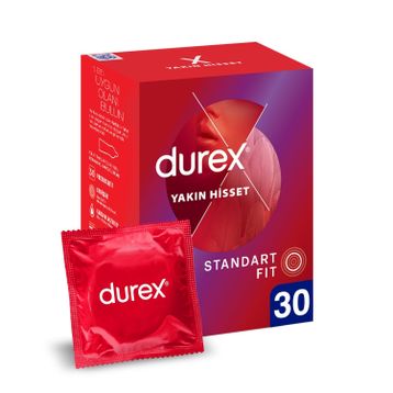 Durex Yakın Hisset Standart Fit 30'lu Prezervatif