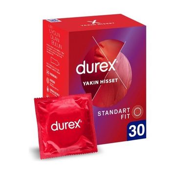 Durex Yakın Hisset Standart Fit 30'lu Prezervatif
