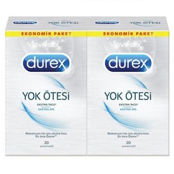 Durex Yok Ötesi Ekstra His 2 Adet 20'li Prezervatif