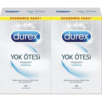 Durex Yok Ötesi Ekstra His 2 Adet 20'li Prezervatif