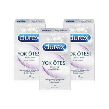 Durex Yok Ötesi Ultra Kaygan 3x10'lu Prezervatif