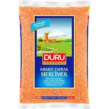 Duru 1 kg Kırmızı Yaprak Mercimek