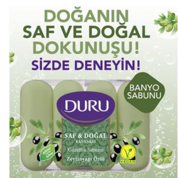 Duru 4x70 gr Zeytinyağlı Saf ve Doğal Sabun