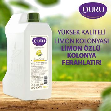 Duru 80 Derece 1 lt Bidon Limon Kolonyası