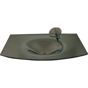 Duru Cam Ayna Modeli 80x56 cm Cam Lavabo