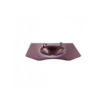 Duru Cam Berber Modeli 90x56 cm Cam Lavabo