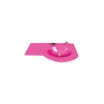 Duru Cam Diamond Modeli 80x56 cm Cam Lavabo