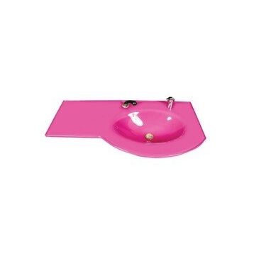 Duru Cam Diamond Modeli 80x56 cm Cam Lavabo