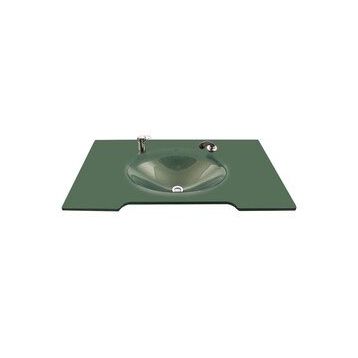 Duru Cam Jumbo Modeli 100x56 cm Cam Lavabo