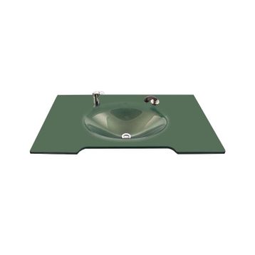 Duru Cam Jumbo Modeli 80x56 cm Cam Lavabo
