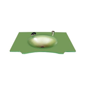 Duru Cam Kelebek Modeli 70x56 cm Cam Lavabo