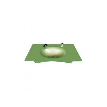 Duru Cam Kelebek Modeli 70x56 cm Cam Lavabo