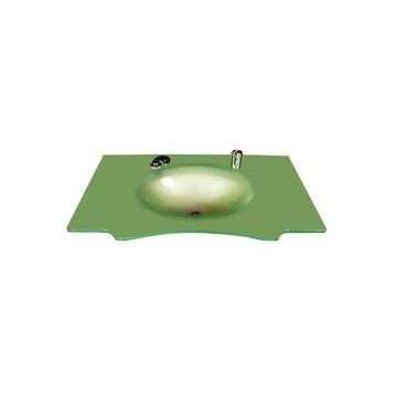 Duru Cam Kelebek Modeli 70x56 cm Cam Lavabo