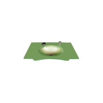 Duru Cam Kelebek Modeli 70x56 cm Cam Lavabo