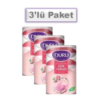 Duru Çiçek Tazeliği 4'lü 3 Adet Güzellik Sabunu