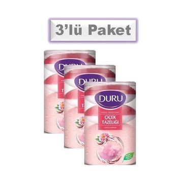 Duru Çiçek Tazeliği 4'lü 3 Adet Güzellik Sabunu