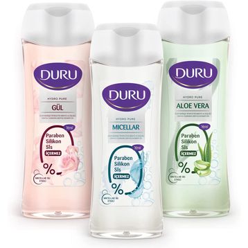 Duru Hydro Pure Gül 3x450 ml Duş Jeli