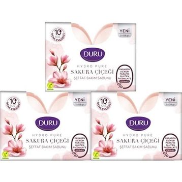 Duru Hydro Pure Sakura Çiçeği 3 Adet 450 gr Sabun