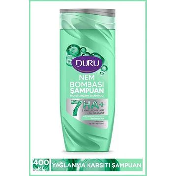 Duru Nem Bombası Arındırıcı ve Hacim Veren 400 ml Şampuan