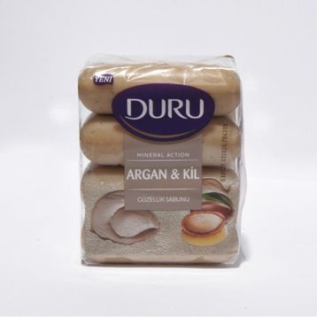 Duru Saf ve Doğal Argan Kil 4x70 gr Güzellik Sabunu