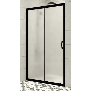 Durul ‎ AIDA5SB190CM Ön Cephe Siyah Profil 5 mm Buzlu Temper Cam Yükseklik 190 cm Duşakabin