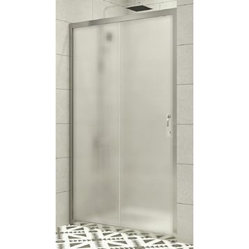 Durul ‎ AIDA5SB190CM Ön Cephe Siyah Profil 5 mm Buzlu Temper Cam Yükseklik 190 cm Duşakabin