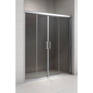 Durul Füme Temper Cam Elegant Seri Ön Cephe Krom Profil 171 cm Duşakabin