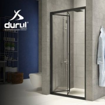 Durul KKS10 103 cm Katlanır Kapısı Şeffaf Teknesiz Duşakabin