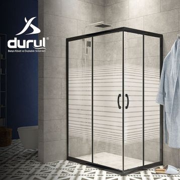 Durul Ön Cephe 5 mm Şeffaf Cam H:190 cm 120 cm Duşakabin