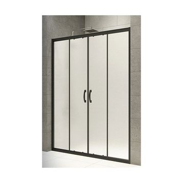 Durul Ön Cephe Siyah Çizgili 143 cm Duşakabin