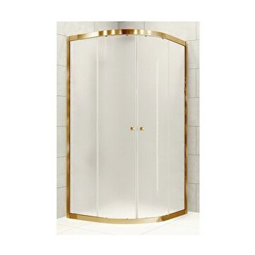 Durul Oval Altın Buzlu 80x80 cm Duşakabin