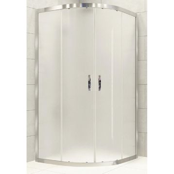 Durul Oval Altın Profil Buzlu 5 mm Cam Yükseklik 190 cm 100x100 cm Duşakabin