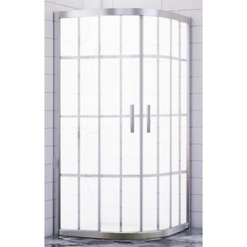 Durul Oval Kumlama Karomat Desen 5mm Yükseklik 190 cm 90x90 cm Duşakabin