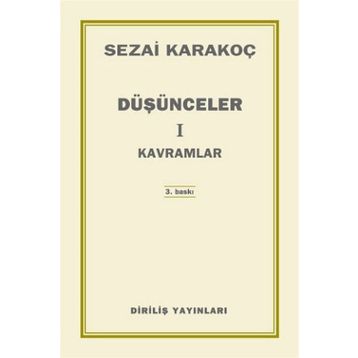 Düşünceler-1 Kavramlar - Sezai Karakoç