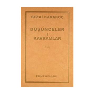 Düşünceler-1 Kavramlar - Sezai Karakoç