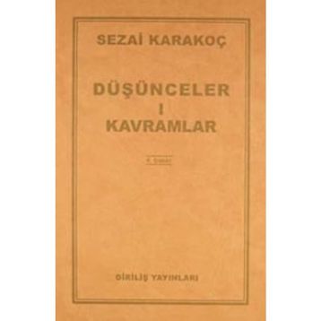 Düşünceler-1 Kavramlar - Sezai Karakoç