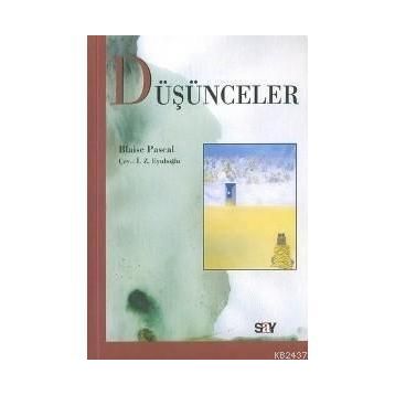 DÜŞÜNCELER - BLAISE PASCAL (ISBN:9789754681482)