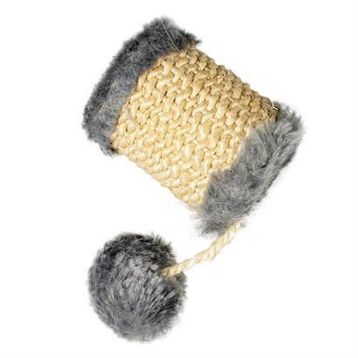 Duvo+ Peluş Kaplı Sisal 13x5x5 cm Kedi Oyuncağı