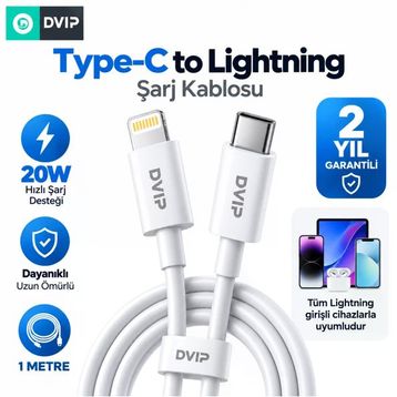 Dvip 1 mt L35 6A 120W Type-C To Lightning Super Hızlı Data ve Şarj Kablosu