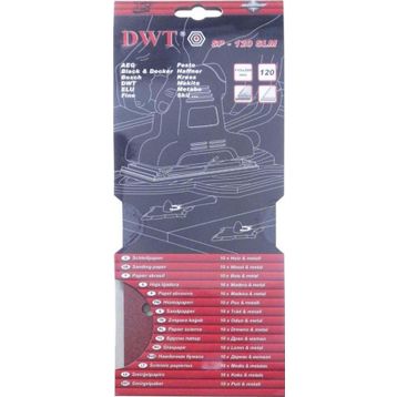 DWT SP-240SLM 115x280 mm 240 Kum Dikdörtgen Delikli Zımpara Kağıdı