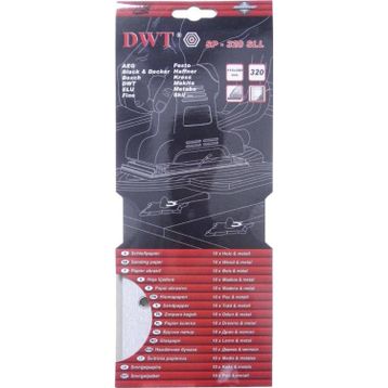 DWT SP-320SLL 115x280 mm 320 Kum Dikdörtgen Delikli Zımpara Kağıdı