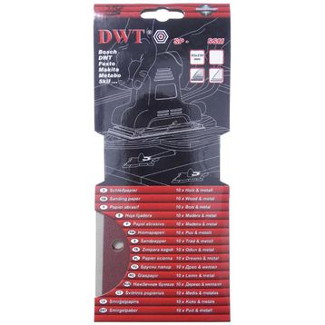 DWT SP-320SSM 93x230 mm 320 Kum Dikdörtgen Delikli Zımpara Kağıdı