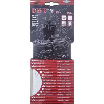 DWT SP-40SSL 93x230 mm 40 Kum Dikdörtgen Delikli Zımpara Kağıdı