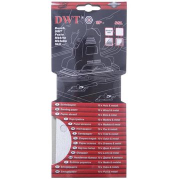 DWT SP-40SSL 93x230 mm 40 Kum Dikdörtgen Delikli Zımpara Kağıdı