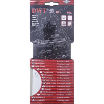 DWT SP-40SSL 93x230 mm 40 Kum Dikdörtgen Delikli Zımpara Kağıdı