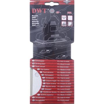 DWT SP-40SSL 93x230 mm 40 Kum Dikdörtgen Delikli Zımpara Kağıdı
