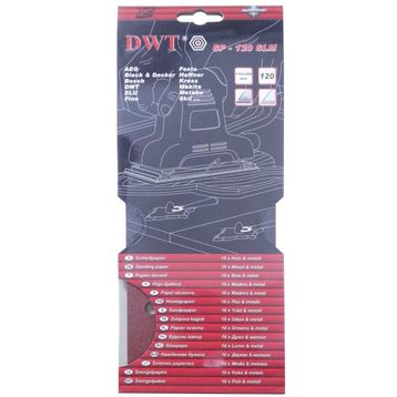 DWT SP-60SLM 115x280 mm 60 Kum Dikdörtgen Delikli Zımpara Kağıdı