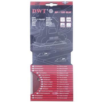 DWT SP-60SLM 115x280 mm 60 Kum Dikdörtgen Delikli Zımpara Kağıdı