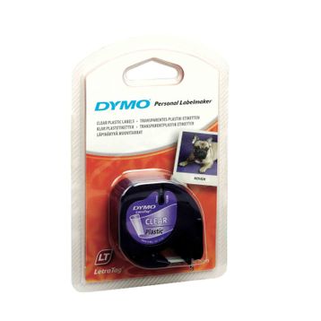 Dymo 12267 Letratag 12x4 Şeffaf Plastik Şerit