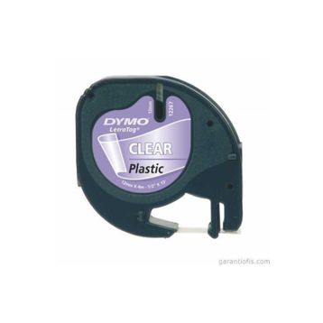Dymo 12267 Letratag 12x4 Şeffaf Plastik Şerit